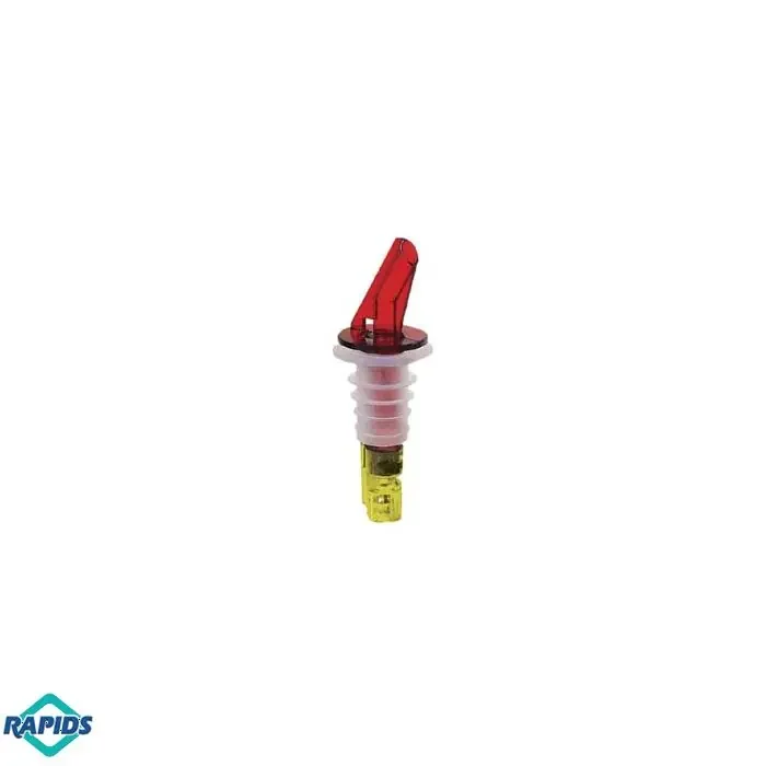 1 1/2 oz Portion Control Liquor Pourer No Collar, Yellow Base