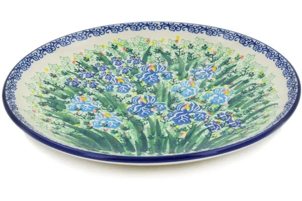 10″ Dinner Plate – Blue Iris Delight