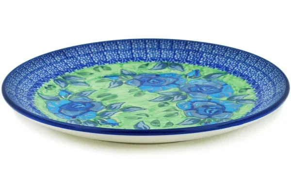 10″ Dinner Plate – Matisse Flowers Cobalt