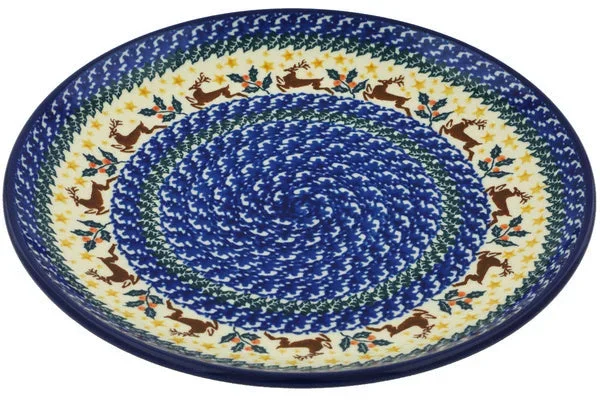 10″ Dinner Plate – Prancing Reindeer