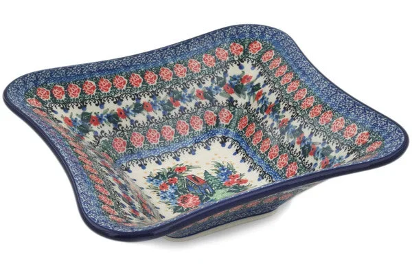 10″ Square Bowl – Blue Escape