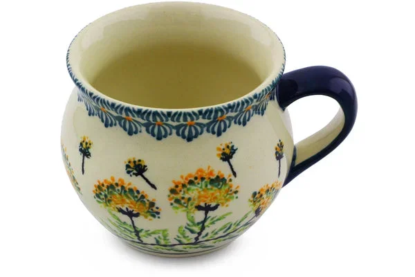 10 oz Bubble Mug – Yellow Dandelions
