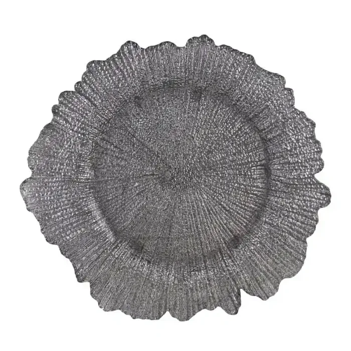 10 Strawberry Street SPS340 Silver 13-3/4 In. Charger Plate – 12 / CS