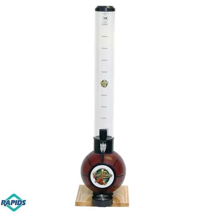 100 Ounce Beer Tube Tabletop Beverage Dispenser, Basketball Base