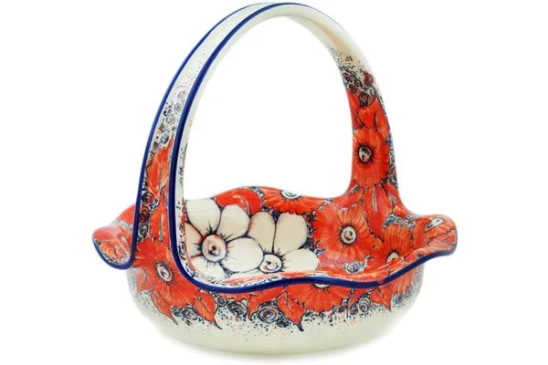 11″ Basket with Handle – Peachy Keen