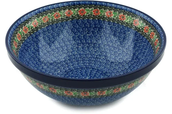 11″ Bowl – Red Zinnia