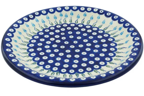 11″ Dinner Plate – Peacock Tulip Garden