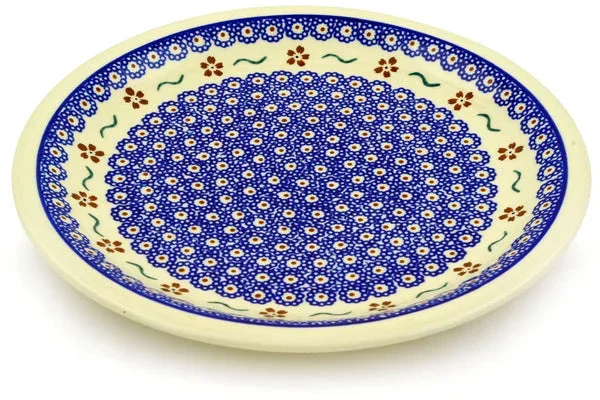 11″ Dinner Plate – Sweet Red Flower