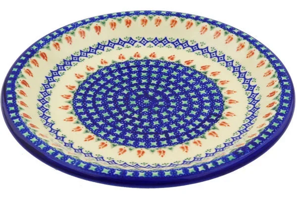 11″ Dinner Plate – Tulips And Diamonds