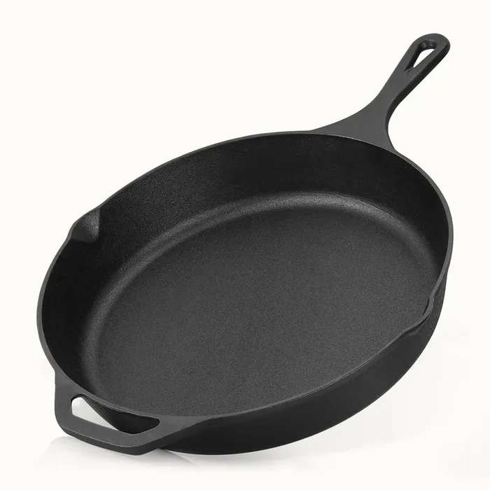 12.5-Inch Pre-Seasoned Cast Iron Skillet