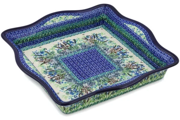 12″ Square Bowl – Lavender Meadow