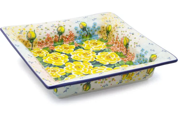 12″ Square Platter – L38 Yellow Elegance