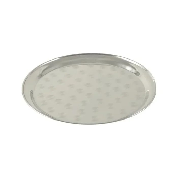 13.75″ Stainless Steel Round Serving Tray