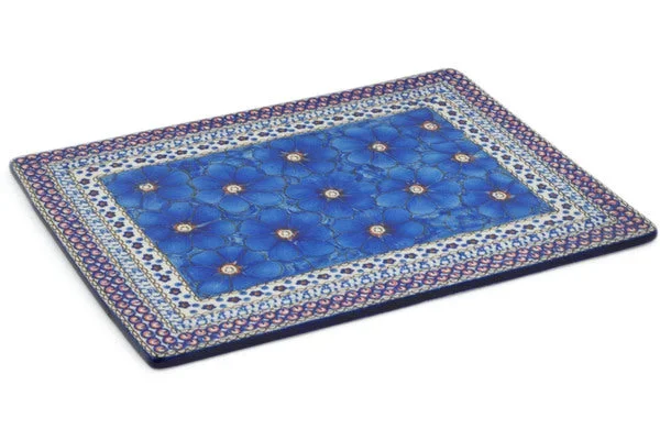 13″ Cookie Sheet – Cobalt Poppies