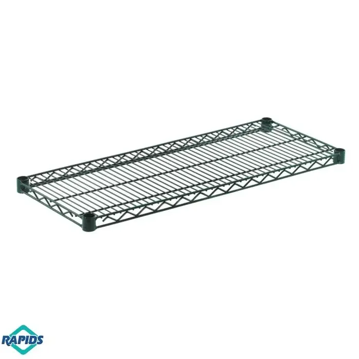 14″ x 36″ Wire Shelf Green Epoxy