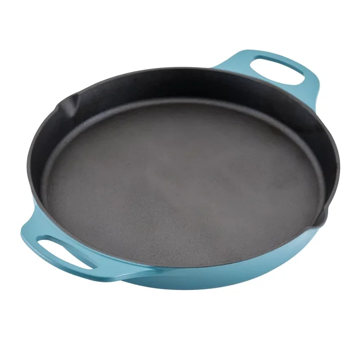 14-Inch NITRO Cast Iron Skillet With Side Handles