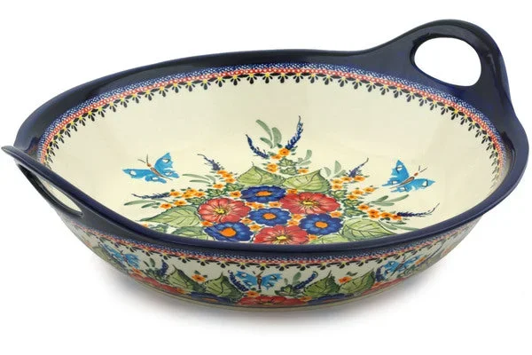 15-inch Bowl with Handles – Spring Splendor