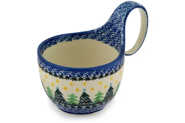 16 oz Bowl with Loop-Handle – Christmas Evergreen