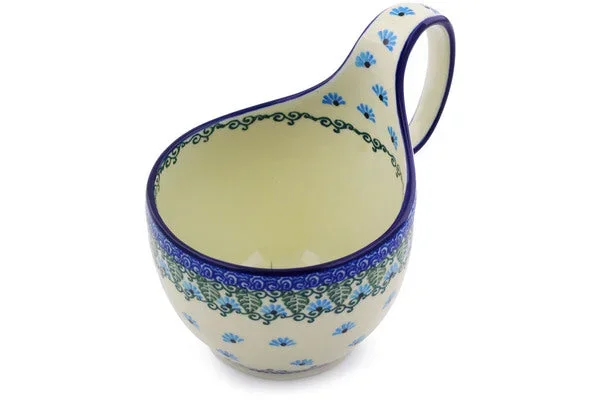 16 oz Bowl with Loop-Handle – Forget Me Not