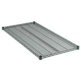 18″ x 60″ Green Epoxy Wire Shelf, NSF Listed