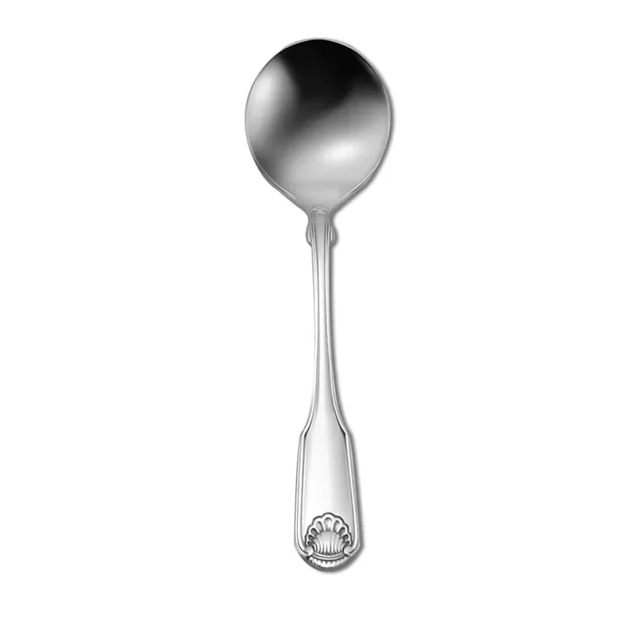 1880 Hospitality 2496SBLF Classic Shell S/S Bouillon Spoon – Dozen