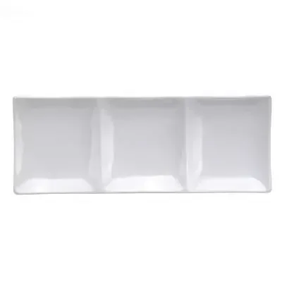 1880 Hospitality F8010000895 Bright White Ware 12″ 3-Comp Dish – Dozen