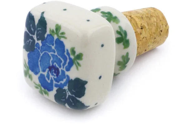 2″ Bottle Stopper – Blue Rose