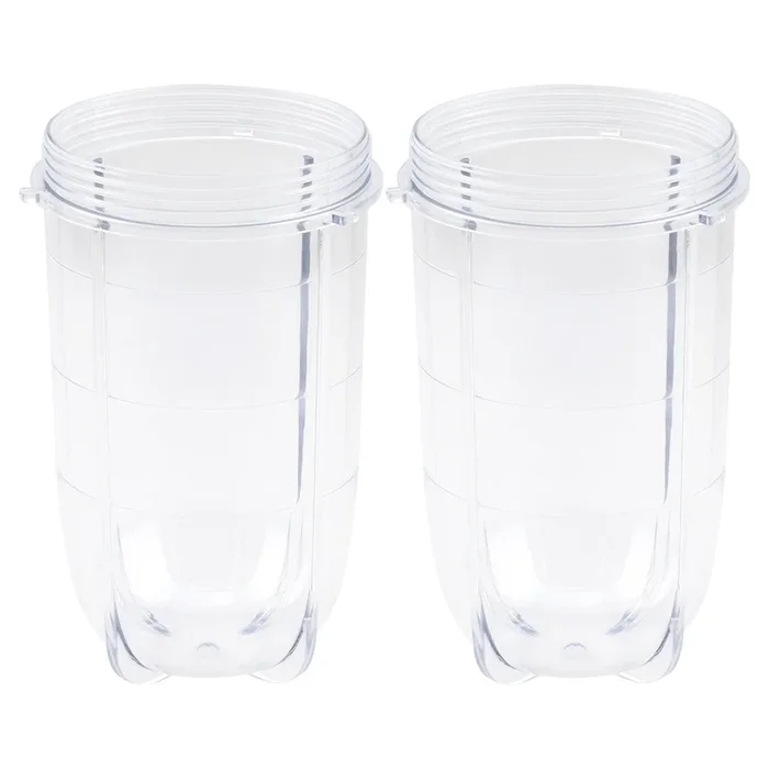 2 Pack 16 oz Tall Cup Replacement Part for Magic Bullet MB1001 250W Blenders