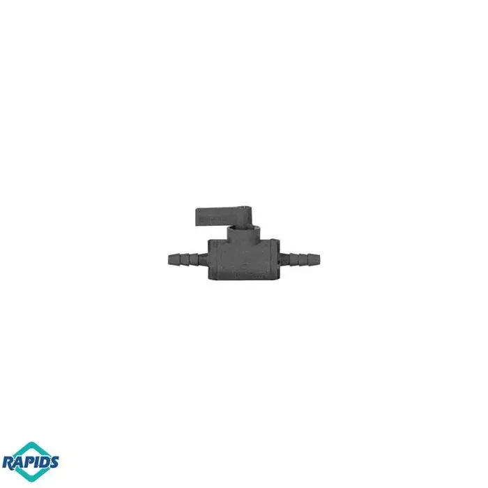 2-Way Inline PVC Ball Valve Shutoff, 1/4″ Barb