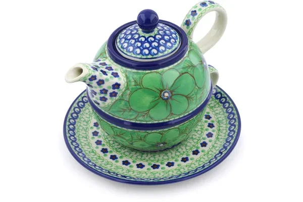22 oz Tea Set for One – Key Lime Dreams