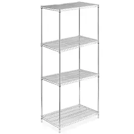 24″D x 30″L x 64″H Chrome Wire Shelving Kit, 4-Shelf, NSF Listed