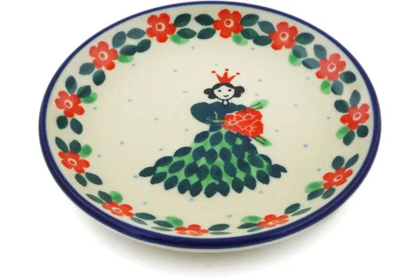 4″ Mini Plate, Coaster plate – Princess In A Green Dress
