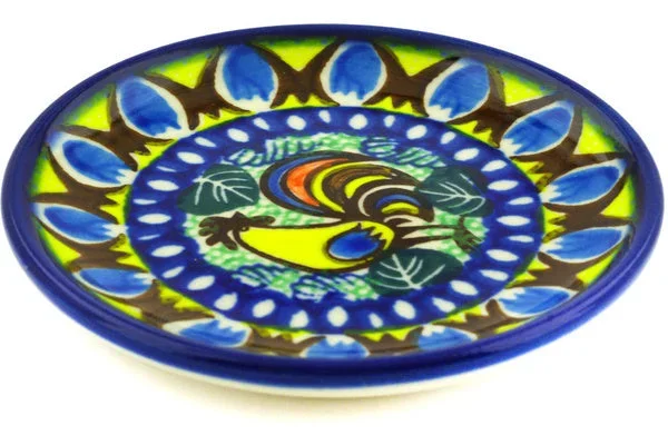 4″ Mini Plate, Coaster plate – Summer Rooster