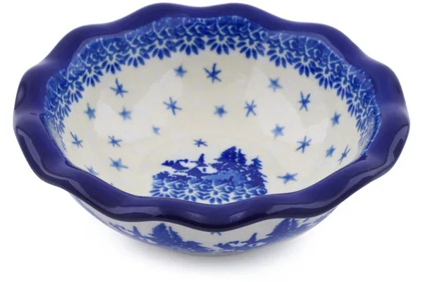 5″ Dessert Bowl – Blue Winter