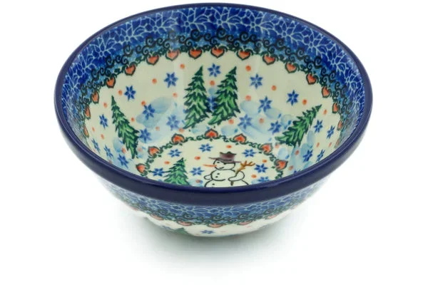 5″ Dessert Bowl – Dancing Snowman