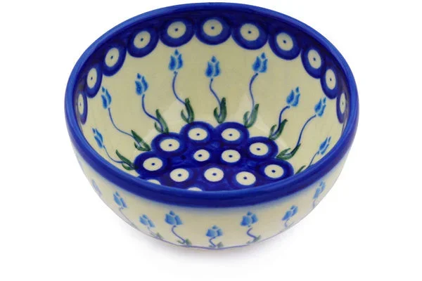 5″ Dessert Bowl – Peacock Tulip Garden