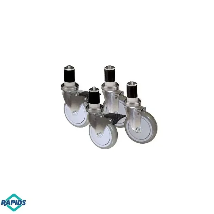 5″ Dia Work Table Casters 2 Swivel/2 Braking