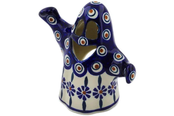 5″ Ghost Candle Holder – Peacock