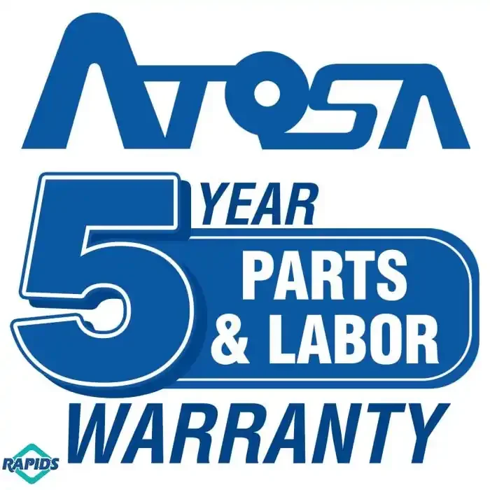 5 Year Parts and Labor Warranty