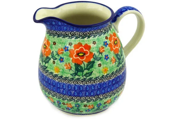 6 Cup Pitcher – Red Poppies