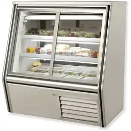 60″ Refrigerated High Deli Case, Sliding Front & Rear Glass Doors