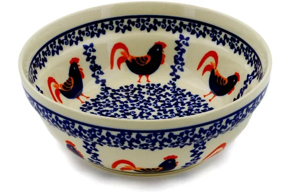 7″ Cereal Bowl – Rooster Parade