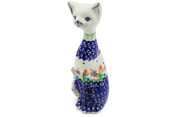 8″ Cat Figurine – Spring Flowers