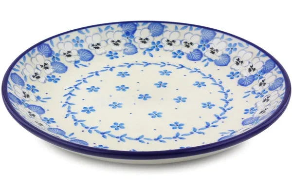 8″ Salad Plate – White Pansy