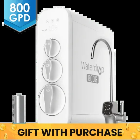 800 GPD Tankless RO System with UV Sterilizing Light – Waterdrop G3P800