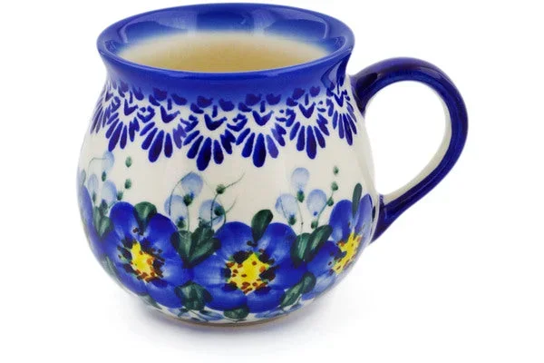 9 oz Bubble Mug – Blue Wildflower