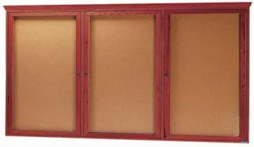 Aarco CBC3672-3R Red Oak Bulletin Board