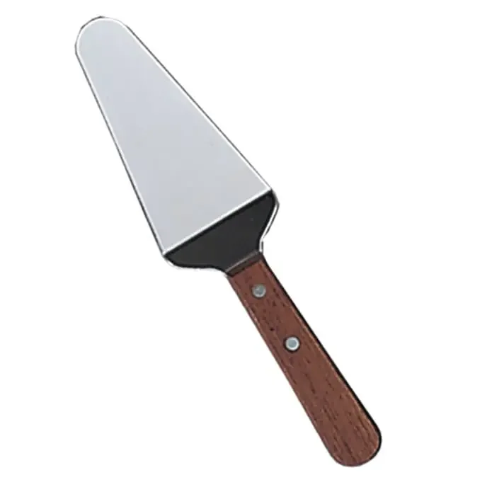 Adcraft® KT-27 5.5″ Offset S/S Blade Pie Server with Wooden Handle