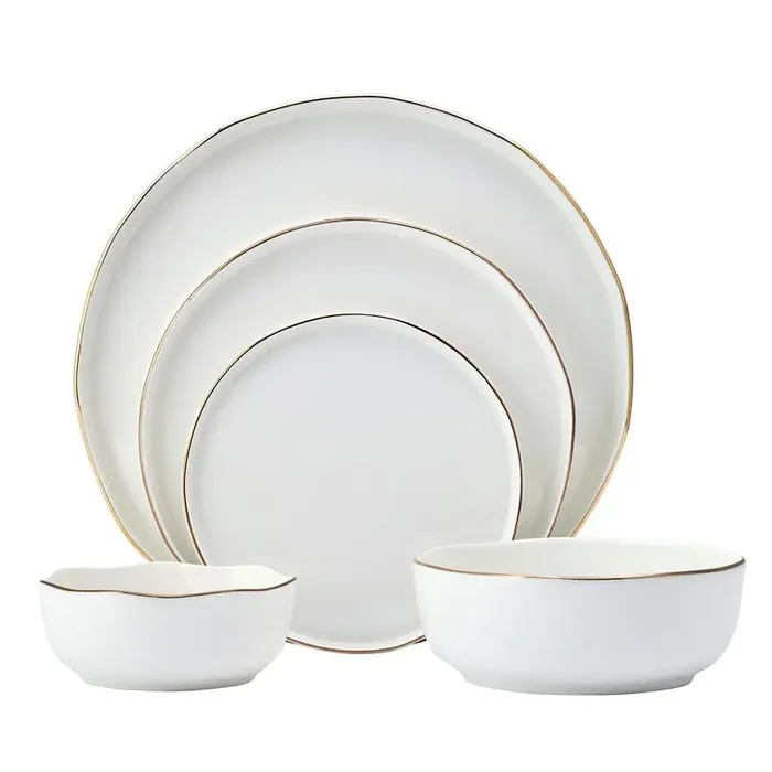 Adelaide Gold 20 Piece Dinnerware Set, Service for 4