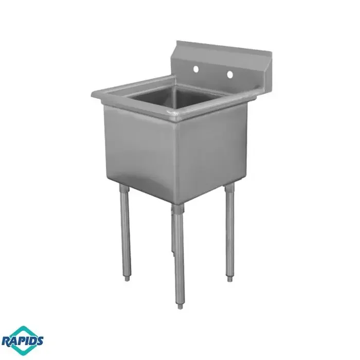 Advance Tabco FE-1-1812 1 Compartment Commercial Sink (23″ Wide)